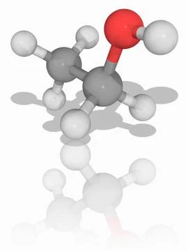 Ethanol organic compound molecule Stock Illustration