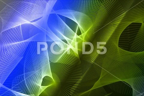 Ethereal Abstract Pattern With Glowing Lines And Dynamic Color Transition PSD Template