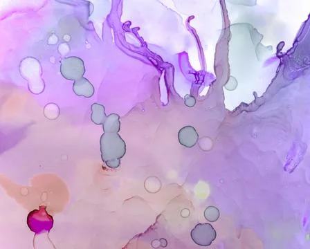 Ethereal Art Texture. Liquid Ink Wave Background. Stock Illustration