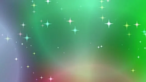 Ethereal Aurora Gradient with Magical Sparkling Stars Stock Footage 337516193