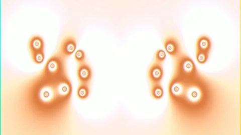 Ethereal bio glow: Abstract cosmic energy patterns in soft lavender and blue. Stock Footage 333437500