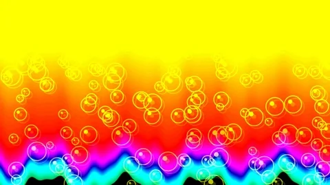 Ethereal bioluminescent bubbles floating on a vivid cosmic energy gradient .. Stock Footage 339787498