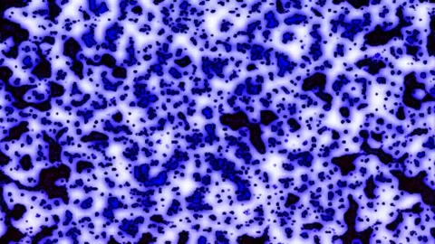 Ethereal Blobs Pulsing in Random Patterns Speckled Texture Background Stock Footage 302701220