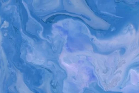 Ethereal blue marble texture with fluid swirls and soft pastel accents, perfe Stock Illustration