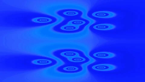 Ethereal blue ripple wave background loop for futuristic tech presentation Stock Footage 339790328
