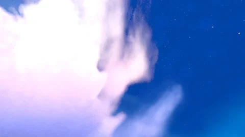 Ethereal Blue Sky with Clouds and Snow  Stock Footage 246245810