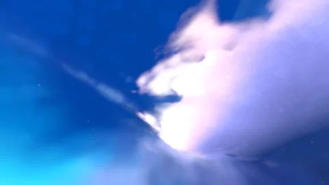 Ethereal Blue Sky with Clouds and Snow 7 Stock Footage 246253000