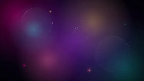 Ethereal cosmic background with soft glowing orbs and subtle light flares a.. 動画素材 336365093