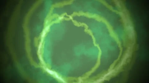 Ethereal energy ring pulses with mesmerizing light and shadow Stock Footage 325249828