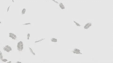 Ethereal Feather Blast Transparent Alpha Effect Stock Footage 313660582