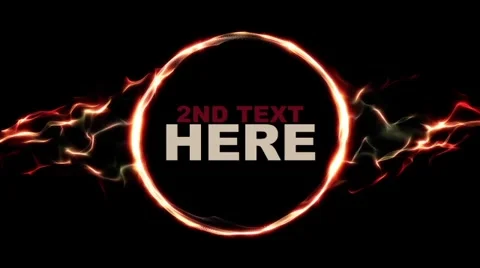 Ethereal Flame Logo Reveal or Title Presentation After Effects stock