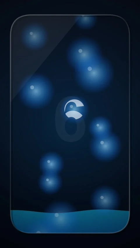 Ethereal glowing blue abstract bubble flow against a dark cosmic digital ba.. Stock Footage 344933929