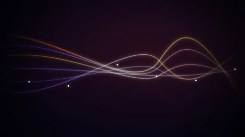 Ethereal glowing light wave ripple seamless loop background Vídeo Stock 343728461