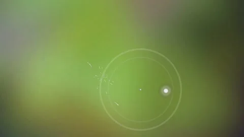 Ethereal Glowing Orb and Particles on Blurred Green Background Stock Footage 334863156