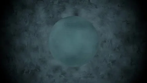 Ethereal glowing orb with rippling effect in abstract background at midnight 스톡 동영상 326638730