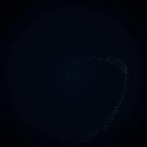 Ethereal glowing particles drifting in infinite dark cosmos background loop Stock Footage 345690797