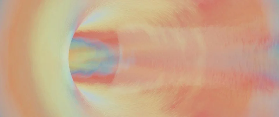 Ethereal Gradient Background Soft Pale Yellow to Vibrant Coral Concentric R.. Illustrazione stock
