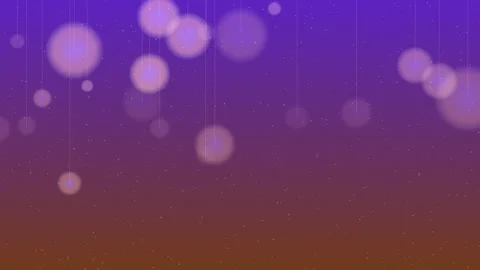 Ethereal light orbs float against a vibrant purple and orange gradient Stock Footage 327338277