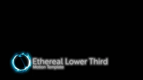 Ethereal Lower Third Stock After Effects