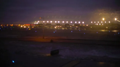 Ethereal Nighttime runway. Stock Footage 54565802