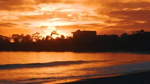 Ethereal Ocean Sunset Stock Footage 71943074