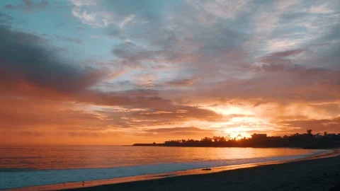 Ethereal Ocean Sunset Stock Footage 71943283