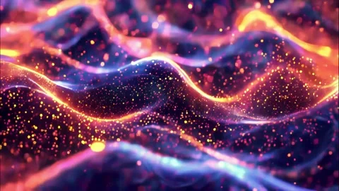 Ethereal Particle Transitions: Abstract Forms with Glowing Outlines Stock Footage 286983829