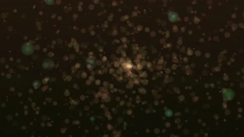 Ethereal particles drift across a dark, shimmering backdrop Stock Footage 325367376