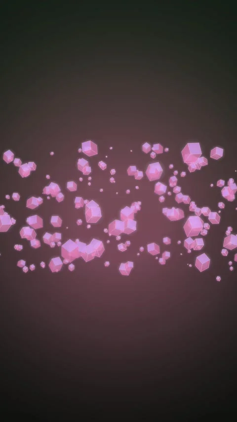 Ethereal Pink Crystal Formations in Motion Stock Footage 327625631