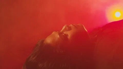 Ethereal Portrait with Dramatic Lighting Stock Footage 296546583