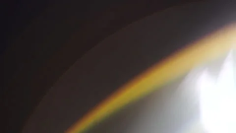 Ethereal Rainbow Light Refractions On Black Background Shot At 100p. Stock Footage 136527391