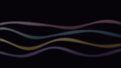 Ethereal Silk Ribbon Wave Flow with iridescent pearl and rose gold reflections Stock Footage 345704443