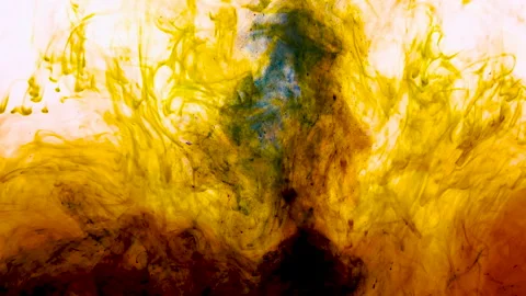 Ethereal smoke from another planet like Mars. Orange sparks. Smoke and fire. Stock Footage 149296136