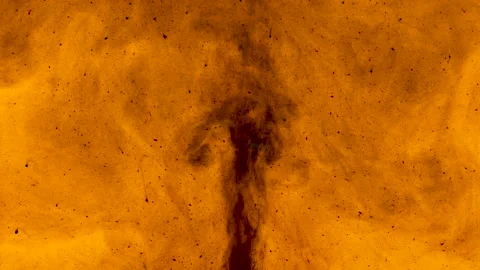 Ethereal smoke from another planet like Mars. Orange sparks. Smoke and fire. Stock Footage 149296443