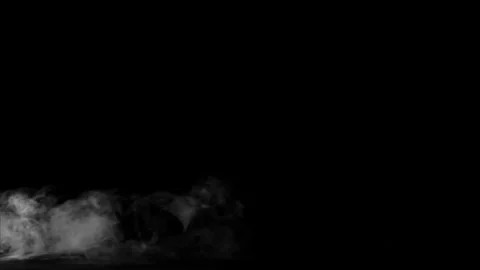 Ethereal Smoke Cloud Creating a Surreal Atmosphere in Darkness Stock Footage 341780952