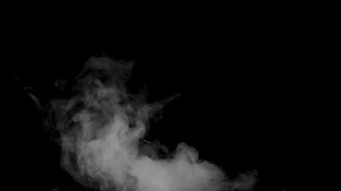 Ethereal Smoke Patterns in Abstract Black and White Background Stock Footage 341780930