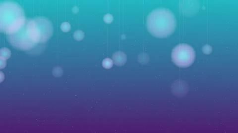 Ethereal spheres float against a teal-to-purple gradient background Stock Footage 327338306