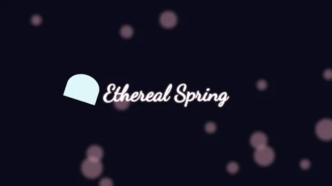 Ethereal spring background: Glowing bokeh particles on dark abstract backdrop Video stock 336879999