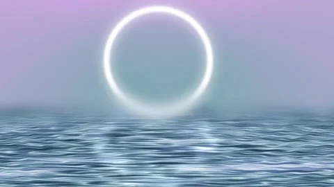 Ethereal Water Halo Loop Stock Footage 304523698