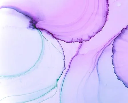 Ethereal Water Pattern. Alcohol Ink Wash Stock Illustration