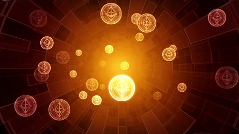 Ethereum 2.0 mining. Cryptocurrency. New consensus model. Stock Footage 314493308