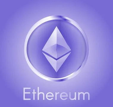 Ethereum blue Stock Illustration
