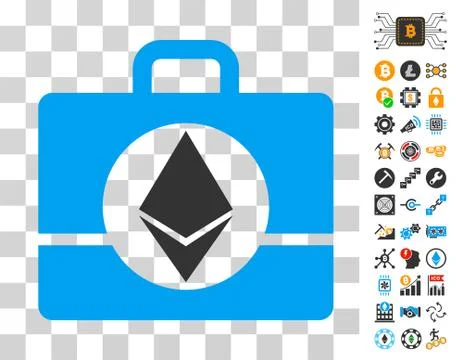 Ethereum Case Icon with Bonus Stock Illustration