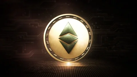 Ethereum Classic- ETC - 3D Cryptocurrency Coin Loop Видео 113083812