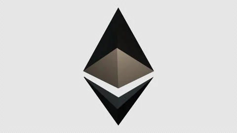Ethereum Coin Loop With Alpha Channel Vidéo 345654847