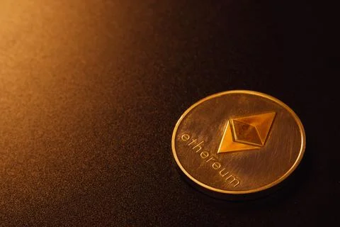 Ethereum coin Stock Photos