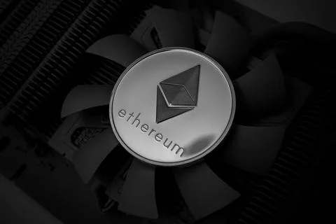 Ethereum coin Stock Photos