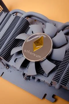 Ethereum coin Stock Photos