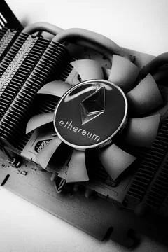 Ethereum coin Stock Photos