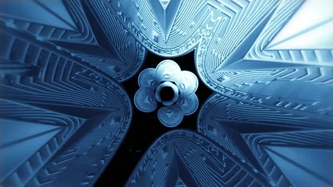 Ethereum Coin Time Tunnel Effect Bronze 動画素材 238807528